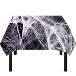 Horror Cobweb Print Tablecloth