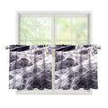 Horror Cobweb Print Tier Curtains