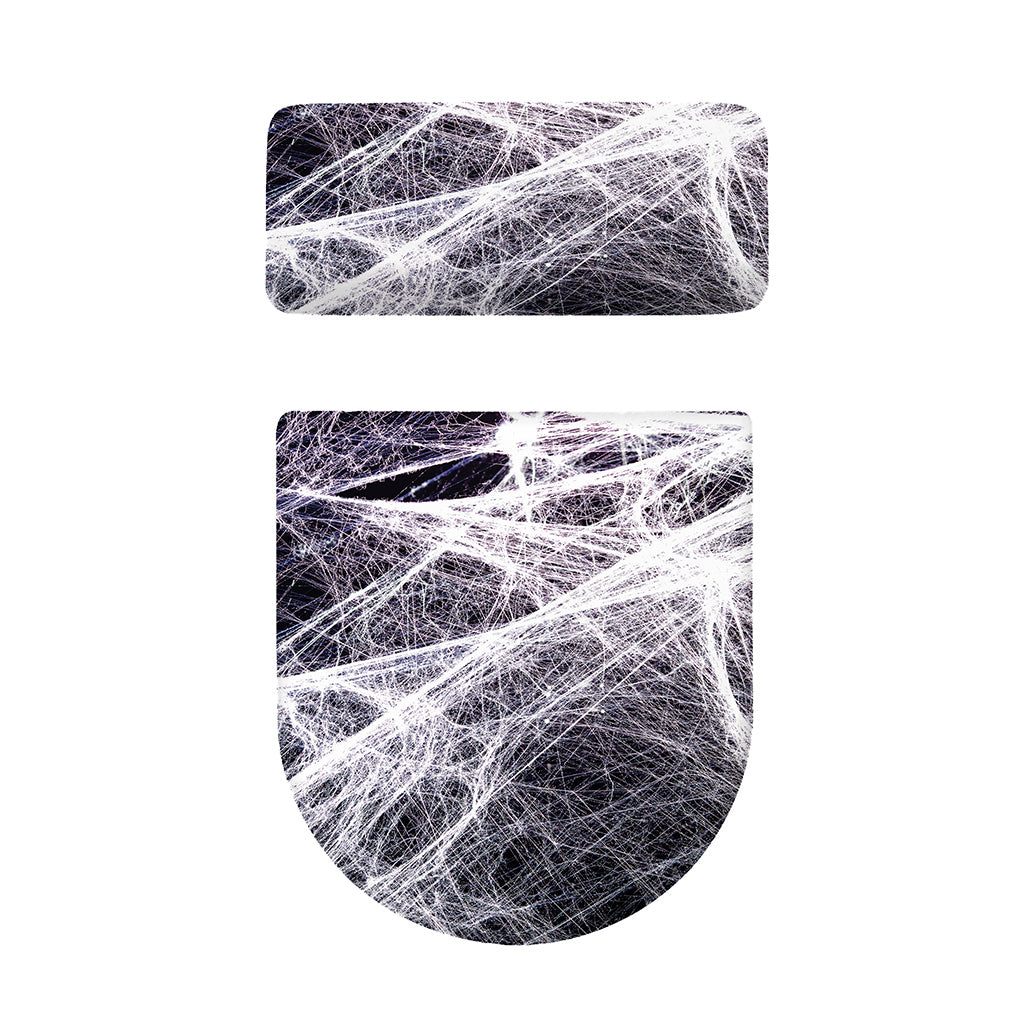 Horror Cobweb Print Toilet Lid And Tank Cover Set