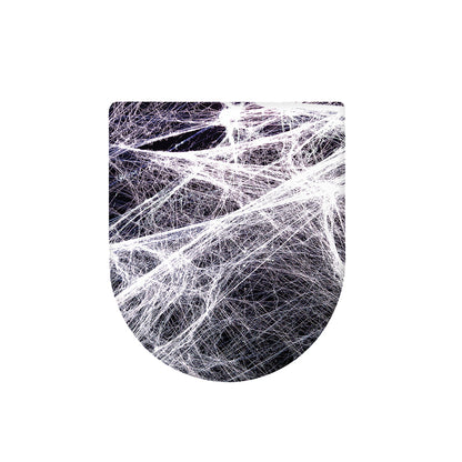 Horror Cobweb Print Toilet Lid Cover