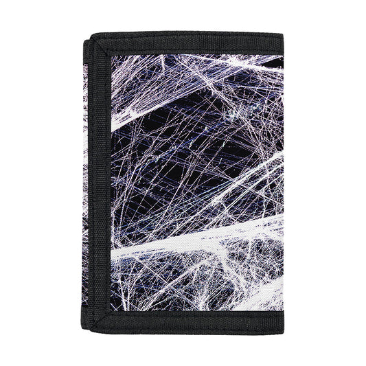 Horror Cobweb Print Trifold Wallet