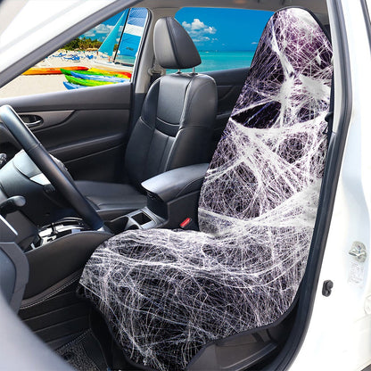 Horror Cobweb Print Waterproof Car Seat Cover