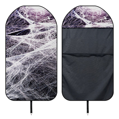 Horror Cobweb Print Waterproof Car Seat Cover