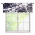 Horror Cobweb Print Window Valance
