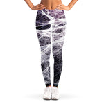 Horror Cobweb Print Women's Leggings
