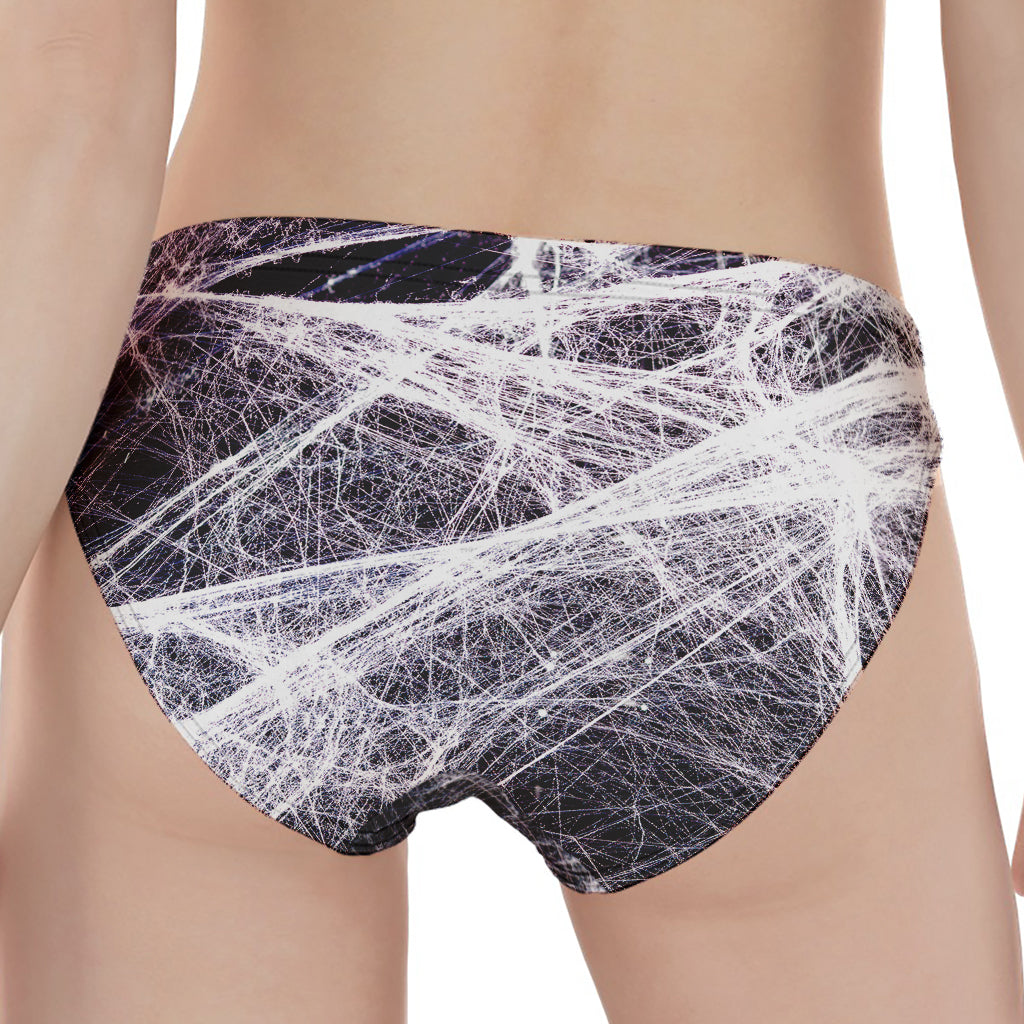 Horror Cobweb Print Women's Panties