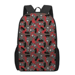Horror Frankenstein Pattern Print 17 Inch Backpack