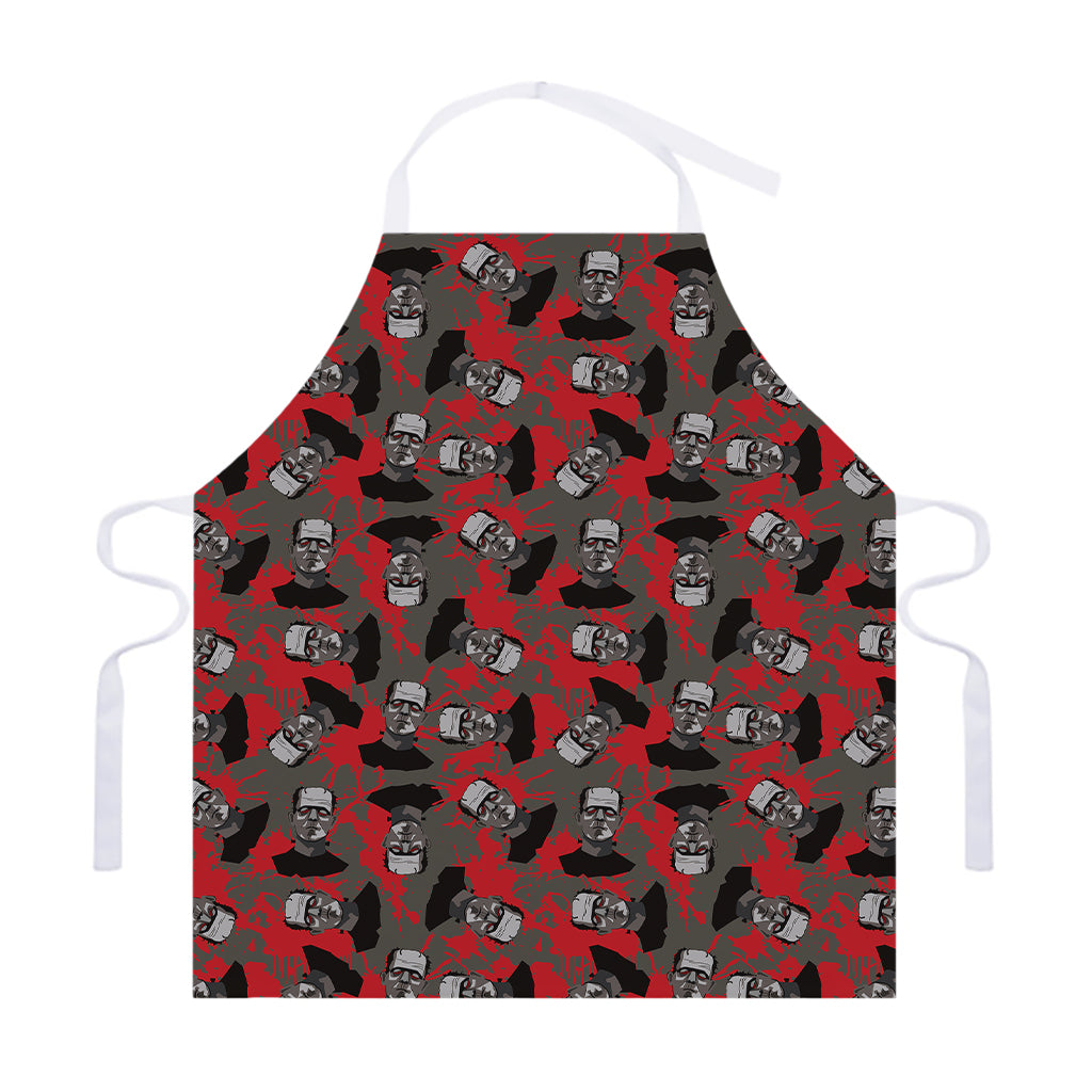Horror Frankenstein Pattern Print Adjustable Apron