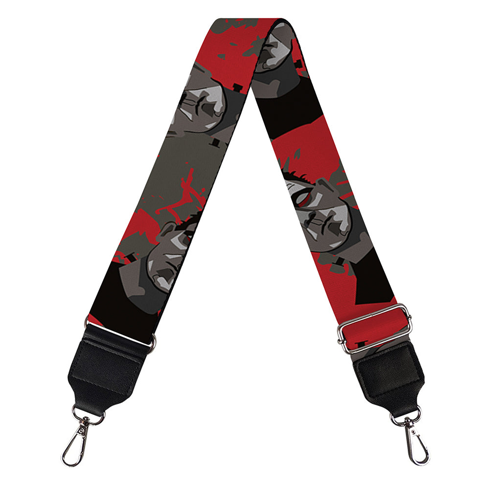 Horror Frankenstein Pattern Print Bag Strap