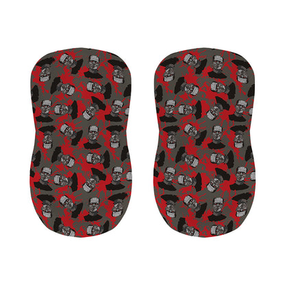 Horror Frankenstein Pattern Print Bar Stool Covers