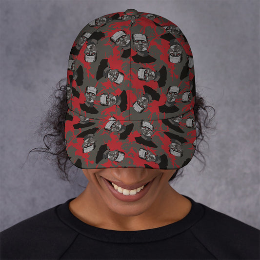 Horror Frankenstein Pattern Print Baseball Cap
