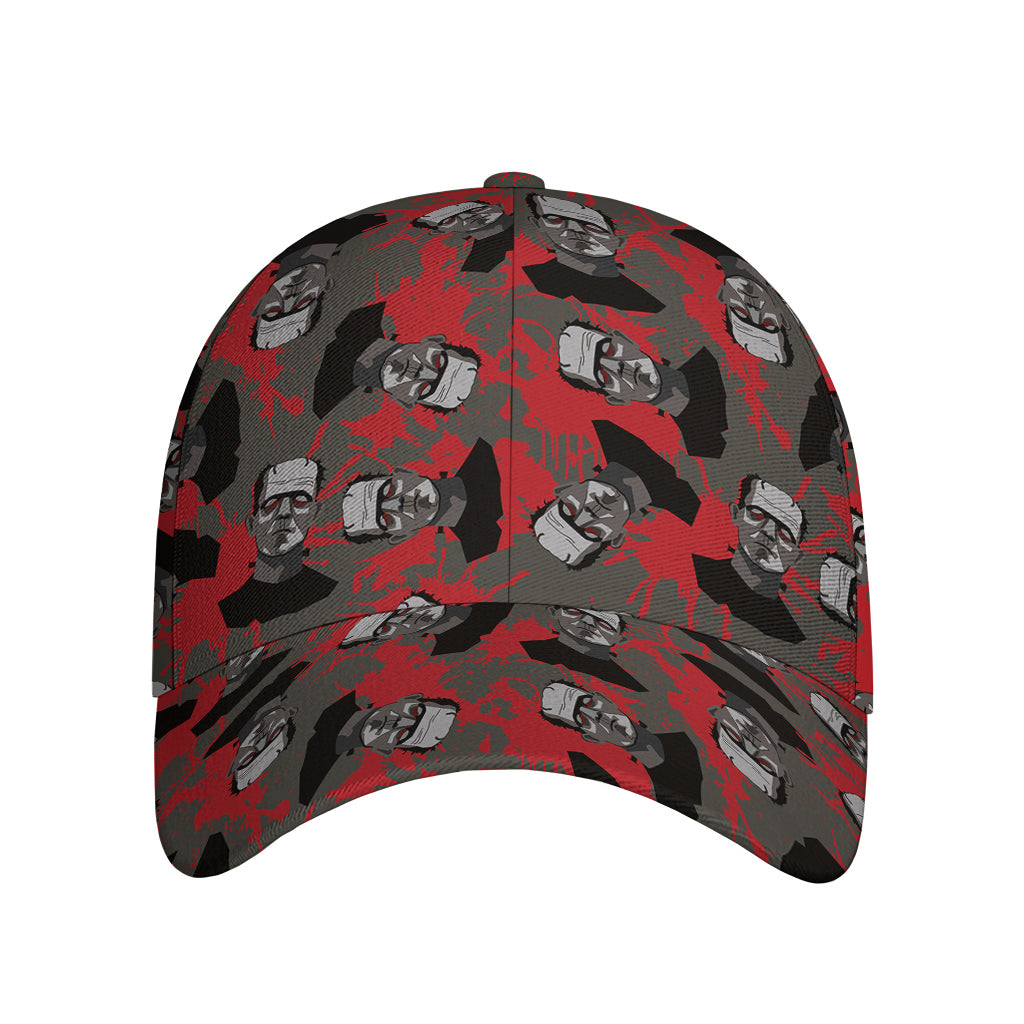 Horror Frankenstein Pattern Print Baseball Cap