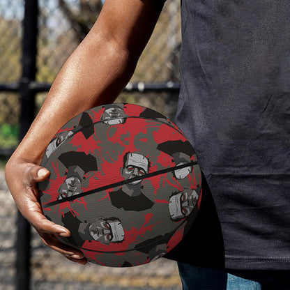 Horror Frankenstein Pattern Print Basketball