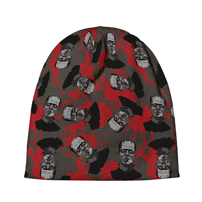 Horror Frankenstein Pattern Print Beanie