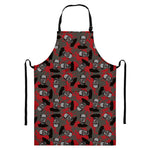 Horror Frankenstein Pattern Print Bib Apron With Pocket