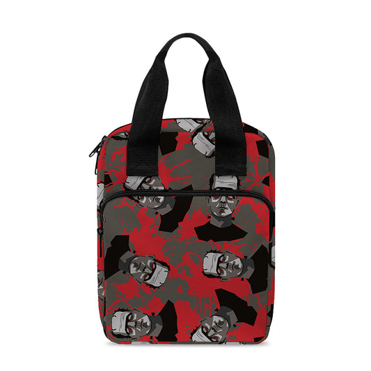 Horror Frankenstein Pattern Print Bible Tote Bag