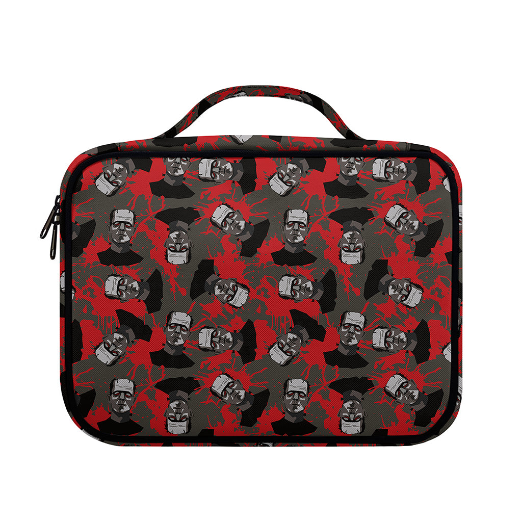 Horror Frankenstein Pattern Print Briefcase Bible Bag