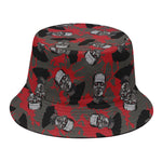 Horror Frankenstein Pattern Print Bucket Hat