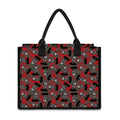 Horror Frankenstein Pattern Print Canvas Tote Bag
