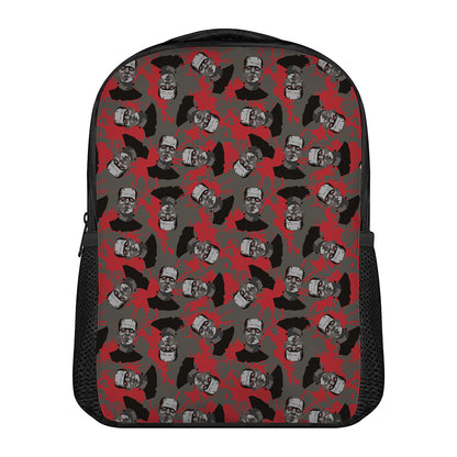 Horror Frankenstein Pattern Print Casual Backpack