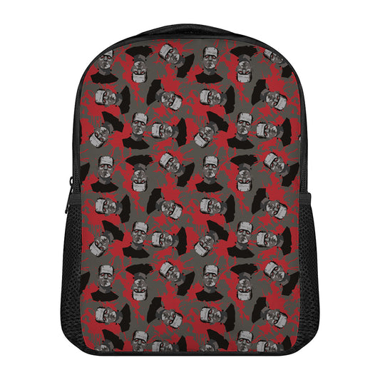 Horror Frankenstein Pattern Print Casual Backpack