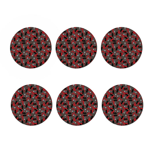 Horror Frankenstein Pattern Print Coaster Set