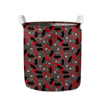 Horror Frankenstein Pattern Print Collapsible Laundry Basket