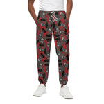 Horror Frankenstein Pattern Print Cotton Pants