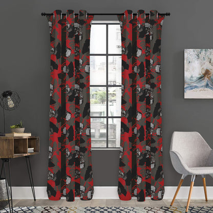 Horror Frankenstein Pattern Print Curtain