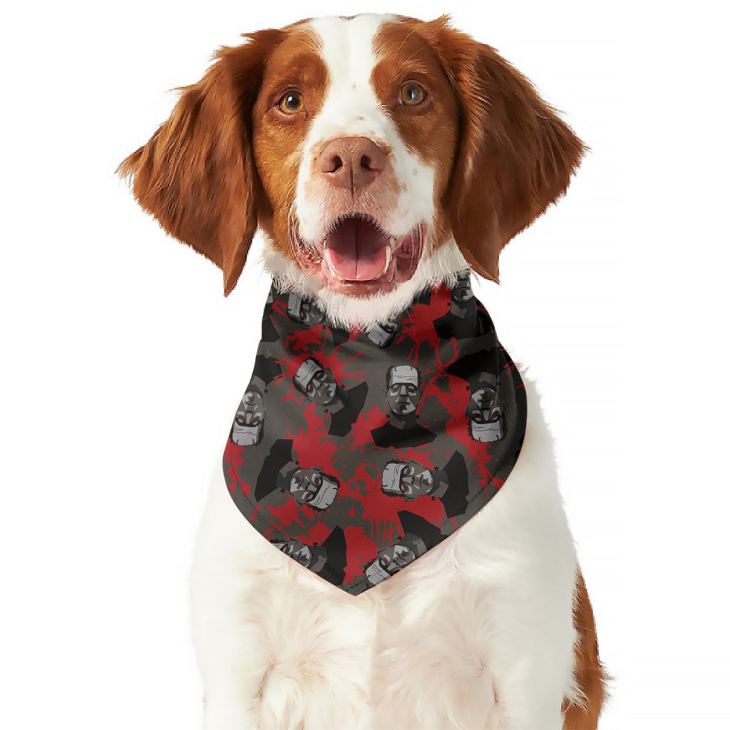 Horror Frankenstein Pattern Print Dog Bandana