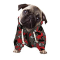 Horror Frankenstein Pattern Print Dog Zip Up Hoodie