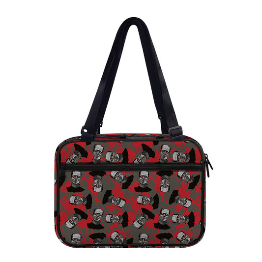 Horror Frankenstein Pattern Print Double Strap Bible Bag