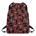 Horror Frankenstein Pattern Print Drawstring Backpack