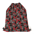 Horror Frankenstein Pattern Print Drawstring Bag