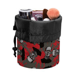 Horror Frankenstein Pattern Print Drawstring Makeup Bag