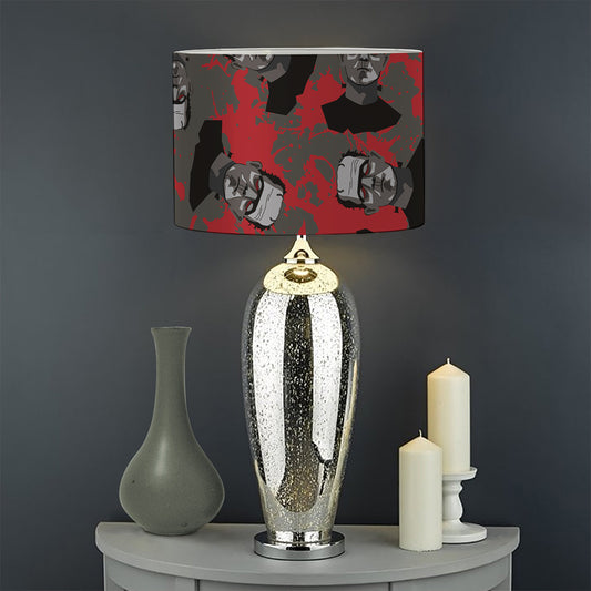 Horror Frankenstein Pattern Print Drum Lamp Shade