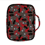 Horror Frankenstein Pattern Print Front Pocket Bible Bag