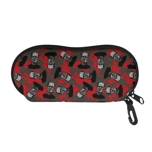 Horror Frankenstein Pattern Print Glasses Case