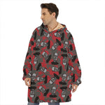 Horror Frankenstein Pattern Print Hoodie Blanket