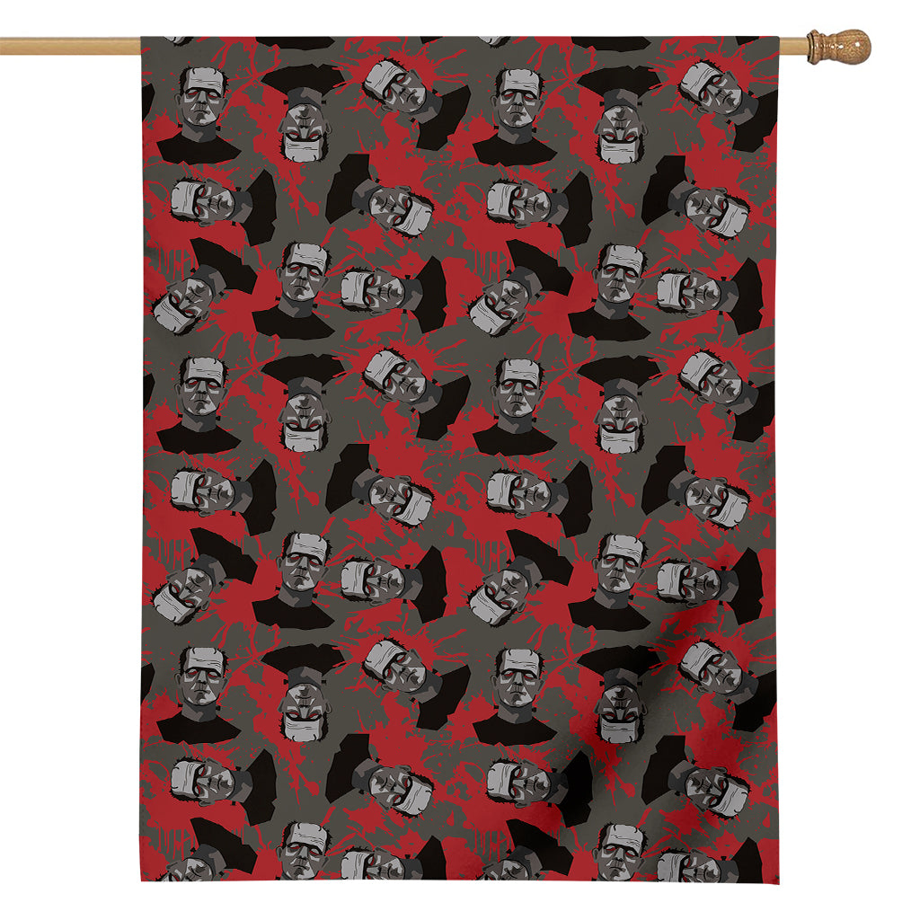 Horror Frankenstein Pattern Print House Flag