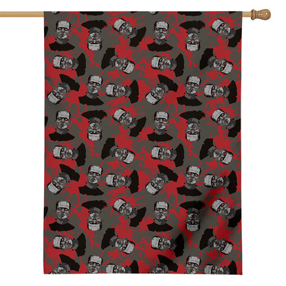 Horror Frankenstein Pattern Print House Flag
