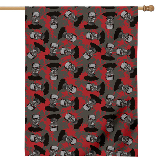 Horror Frankenstein Pattern Print House Flag