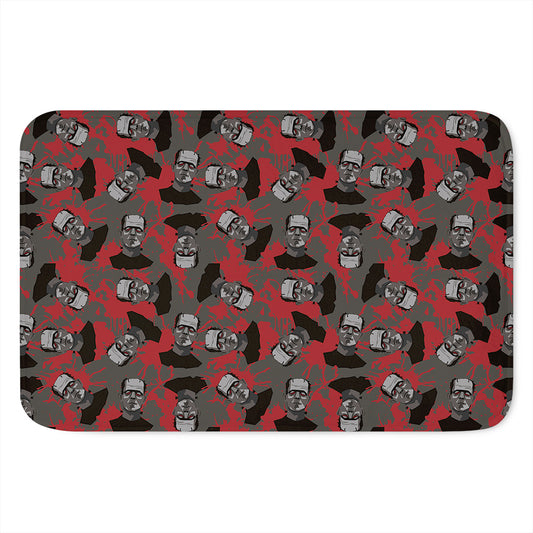 Horror Frankenstein Pattern Print Indoor Door Mat