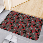 Horror Frankenstein Pattern Print Indoor Door Mat