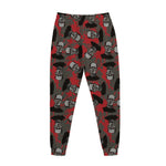 Horror Frankenstein Pattern Print Jogger Pants