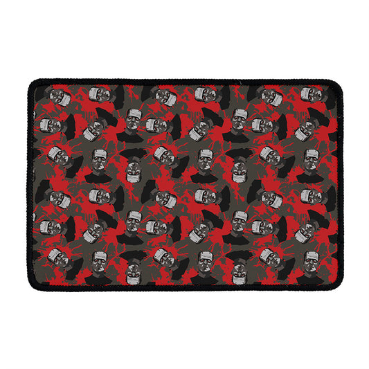Horror Frankenstein Pattern Print Kitchen Mat