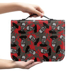 Horror Frankenstein Pattern Print Leather Bible Cover