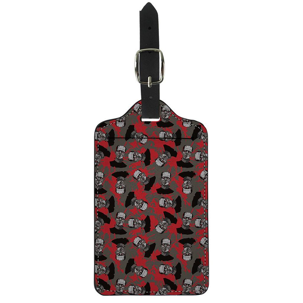 Horror Frankenstein Pattern Print Luggage Tag
