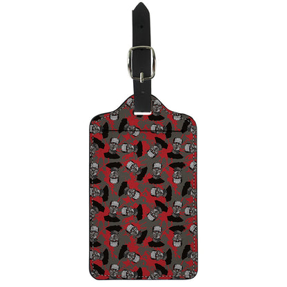 Horror Frankenstein Pattern Print Luggage Tag