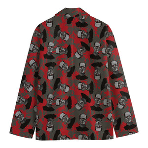 Horror Frankenstein Pattern Print Men's Blazer